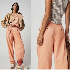 NWOT Free People Addy Wide Leg Chino Pants